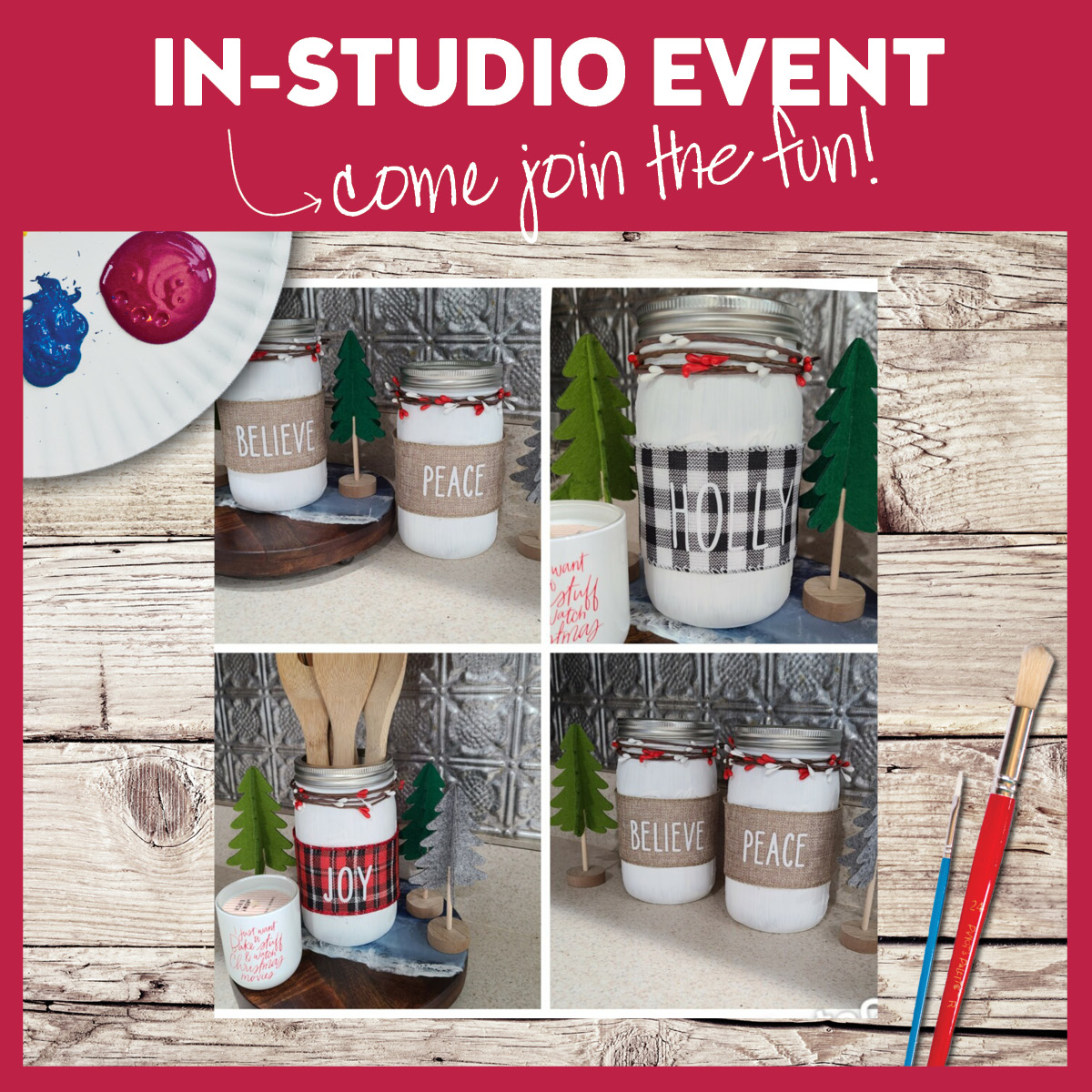 Customizable Holiday Jars-Set Of Two